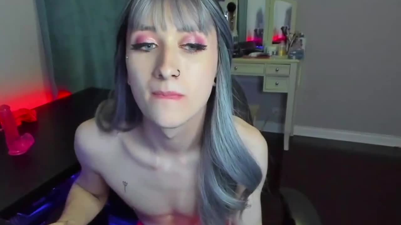 Sexy Trap Eats Her Cum- Part 2